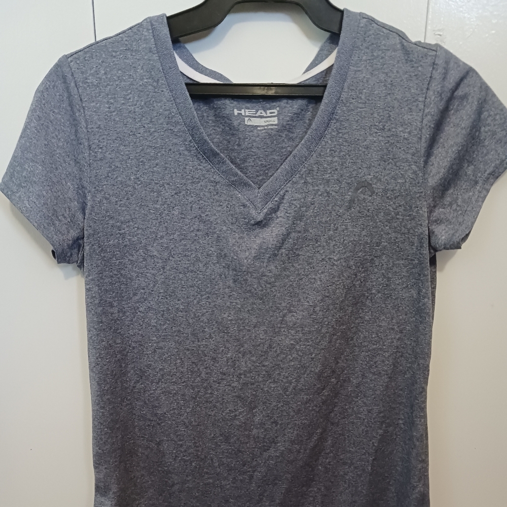 HEAD Women's Short Sleeve Active Charcoal Tee Size S